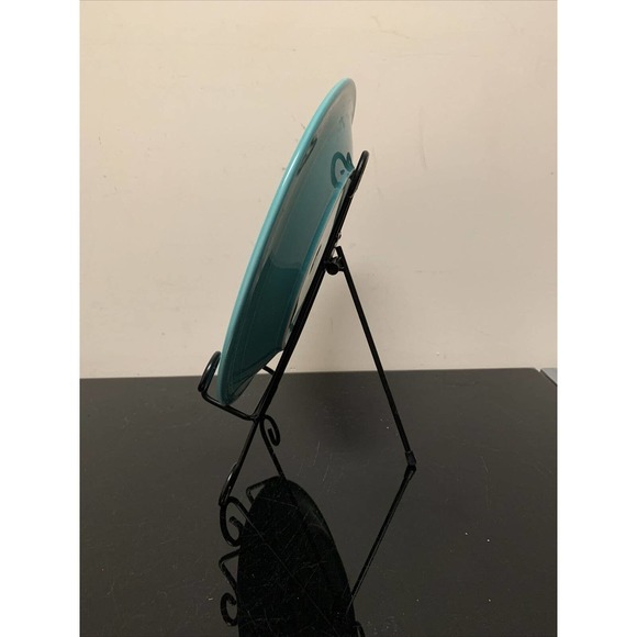 HOMER LAUGHLIN china FIESTA Turq color Dinner Plate 10.5" EUC FS Bnfts Chrty - Picture 2 of 12